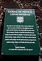 Placa cita Carlos Fuentes