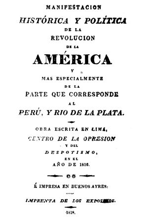 Archivo:Portada de la Manifestación histórica y política de la revolución de América