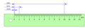 Regla horizontal 10