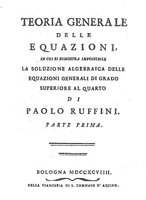 Archivo:Ruffini - Teoria generale delle equazioni, 1799 - 1366896