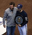 Ryan Braun Accepts 2011 MVP from Robin Yount