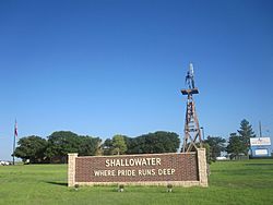 Shallowater, TX, welcome sign IMG 4757.JPG