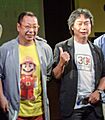 Takashi Tezuka, Shigeru Miyamoto and Kōji Kondō (cropped2)