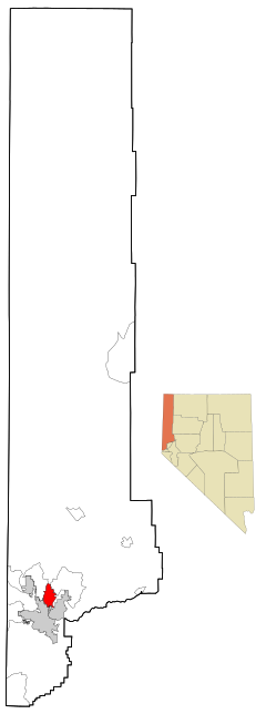 Washoe County Nevada Incorporated and Unincorporated areas Sun Valley Highlighted.svg