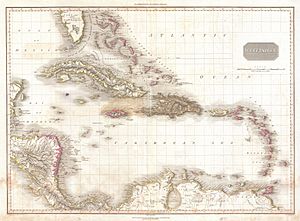 Archivo:1818 Pinkerton Map of the West Indies, Antilles, and Caribbean Sea - Geographicus - WestIndies2-pinkerton-1818