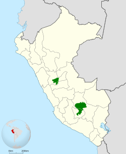 Distribución de Aglaeactis castelnaudii