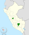 Aglaeactis castelnaudii map