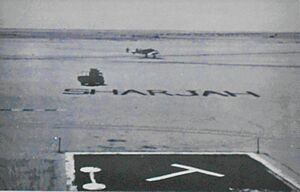 Archivo:Antigua pista de aterrizaje del aeropuerto Al Mahatta, hoy museo