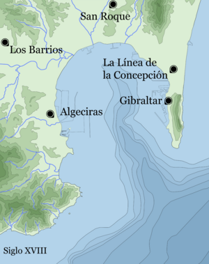 Archivo:Bahía de Algeciras siglo XVIII