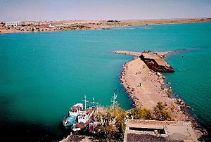 Archivo:Balkhash Lake pier