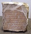 Base di ex-voto per la vittoria in britannia di claudio, posta da aulo vicirio proculo (gens viciria), 43 dc ca, da augusteo di roselle