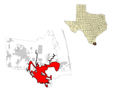 Cameron County Brownsville Highlighted.svg