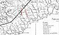 Fragmento de mapa de “Territorio Nacional de Misiones de Francisco Fouilliand”, año 1909