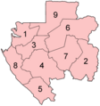 Gabon provinces numbered