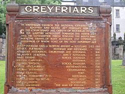 Archivo:Greyfriars sign