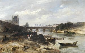 Archivo:Johan Barthold Jongkind - View of the Seine looking towards the Pont Royal and the Pavillon de Flore 92 jongkind 6879