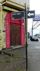Letrero calle José Martí