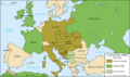 Map Europe alliances 1914-es