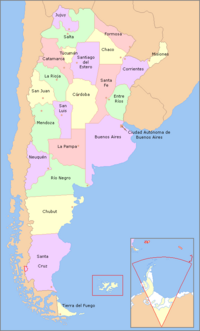 Archivo:Map of Argentina with provinces names es