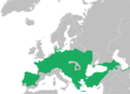 Mapa Hyla arborea