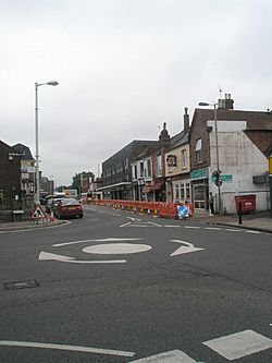 Mini-roundabout in Havant town centre - geograph.org.uk - 1394849.jpg
