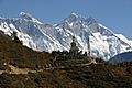 Namche to Dhole-12-Choerte-Everest-Nuptse-Lhotse-2007-gje