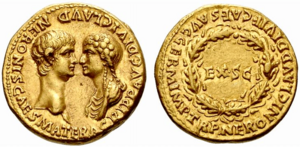 Archivo:Nero Agrippina aureus 54