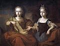 Petr II of Russia as child with sister Natalia by L.Caravaque (1722, Tretyakov gallery)
