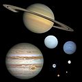 Planet collage to scale