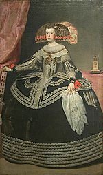 Archivo:Retrato de la reina doña Mariana de Austria, by studio of Diego Velázquez