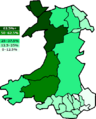 Siaradwyr y Gymraeg ym Mhrif Ardaloedd Cymru