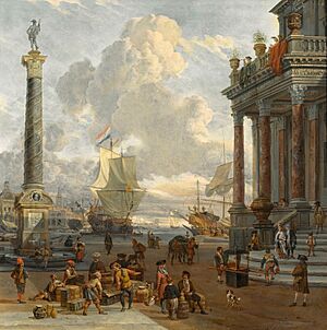 Archivo:Storck Harbour scene