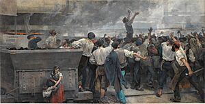 Archivo:Vicente Cutanda - Una huelga de obreros en Vizcaya (1892)