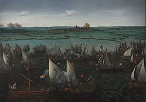 Archivo:Vroom Hendrick Cornelisz Battle of Haarlemmermeer