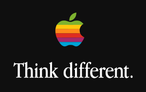 Archivo:Apple logo Think Different vectorized