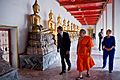 Barack Obama and Hillary Clinton at Wat Pho