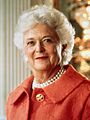 Barbara Bush, official portrait (1992) (cropped)