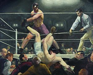 Archivo:Bellows George Dempsey and Firpo 1924