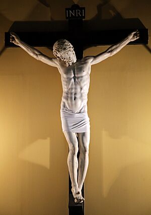 Archivo:Benvenuto cellini, crocifisso di marmo, 1556-1562, 03