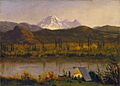 Brooklyn Museum - Mt. Baker, Washington, From the Frazier River - Albert Bierstadt - overall