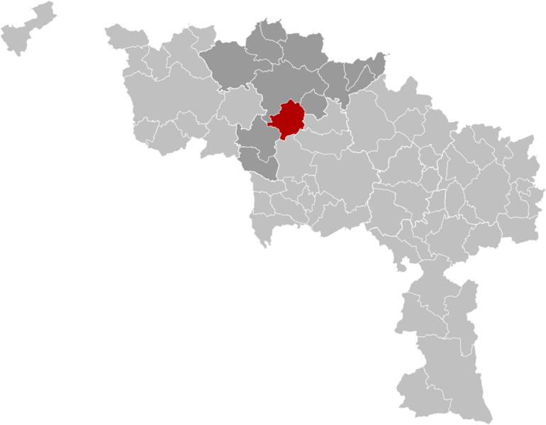 Chièvres Hainaut Belgium Map