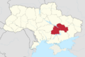 Dnipropetrovsk in Ukraine (claims hatched)