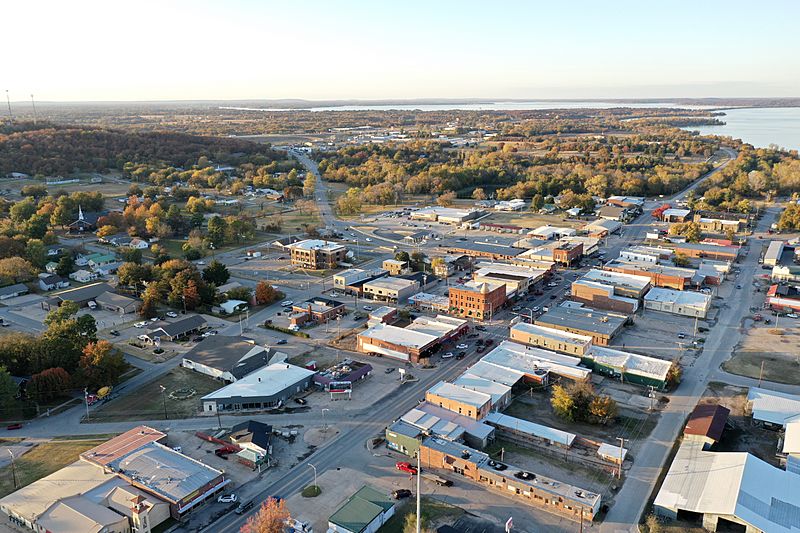 Eufaula Oklahoma Aerial View