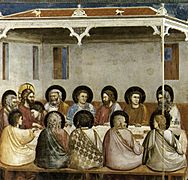 Giotto di Bondone - No. 29 Scenes from the Life of Christ - 13. Last Supper - WGA09214