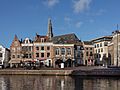 Haarlem, de Sint Bavokerk RM19264 en monumentale panden aan de Spaarne met oa RM19739 foto3 2015-01-14 12.32