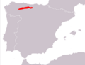 Lepus castroviejoi range Map