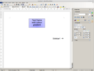 Archivo:LibreOffice 4.1.5 sidebar and text frame