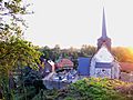 Maisnières église (depuis la motte) 1