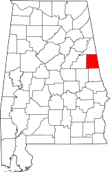 Map of Alabama highlighting Randolph County.svg