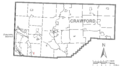 Map of Atlantic, Crawford County, Pennsylvania Highlighted